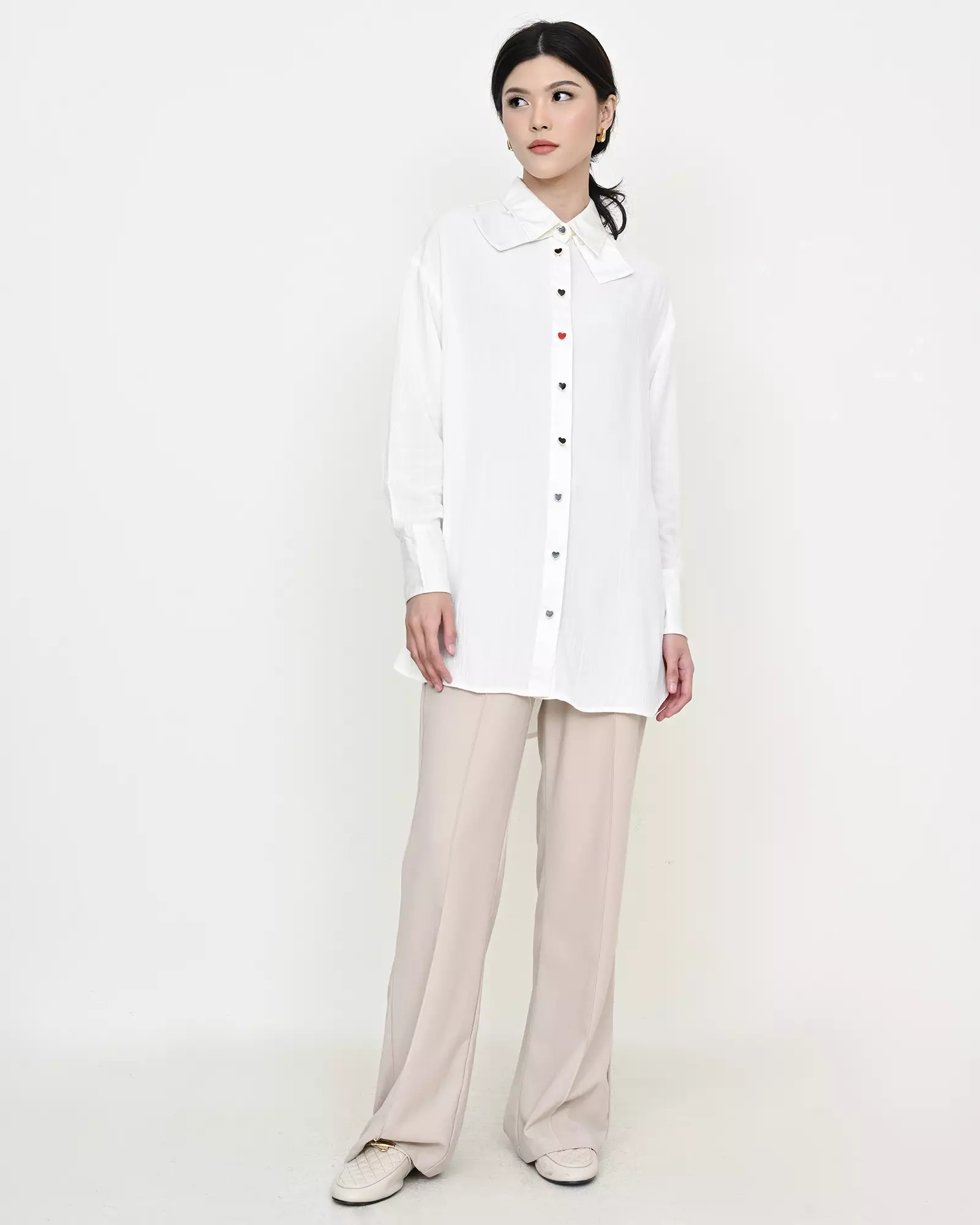 Geulis.id LENORE TUNIC - Brokenwhite