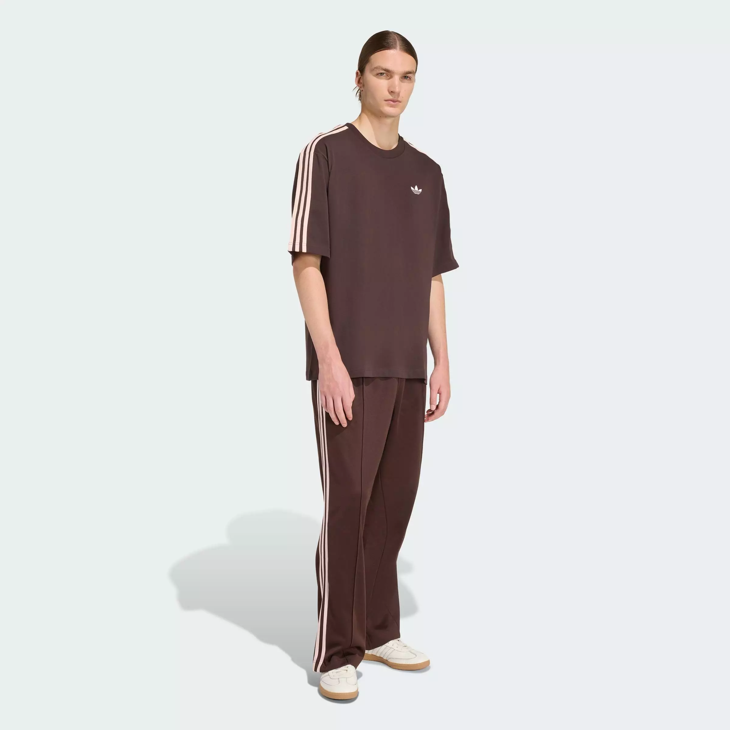 Lifestyle ADICOLOR 3-STRIPES OVERSIZED TEE Men Brown KE2905