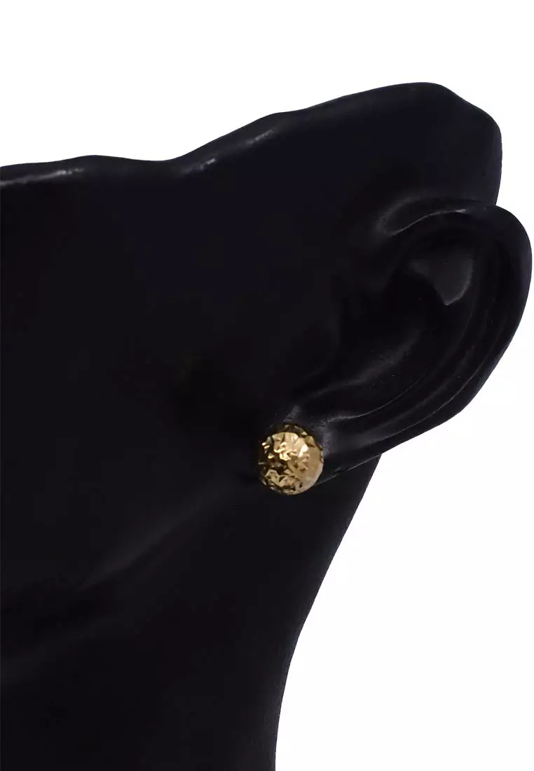 18K Italian Made Yellow Gold Earrings