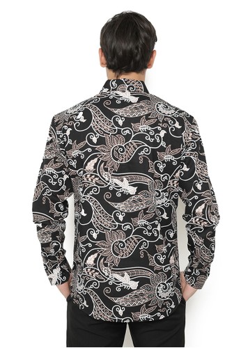 Jual Agrapana Rajata Baju Batik Slim fit Pria Lengan Panjang Kemeja