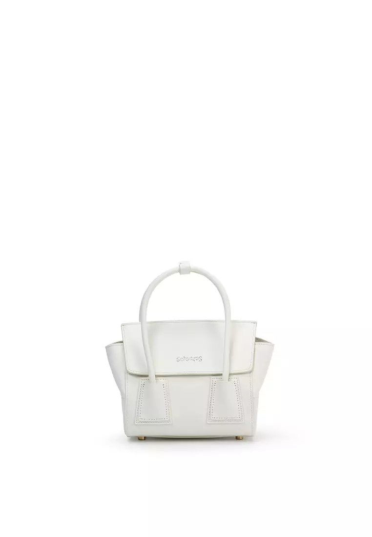 UNNI Mini Top Handle Bag - White