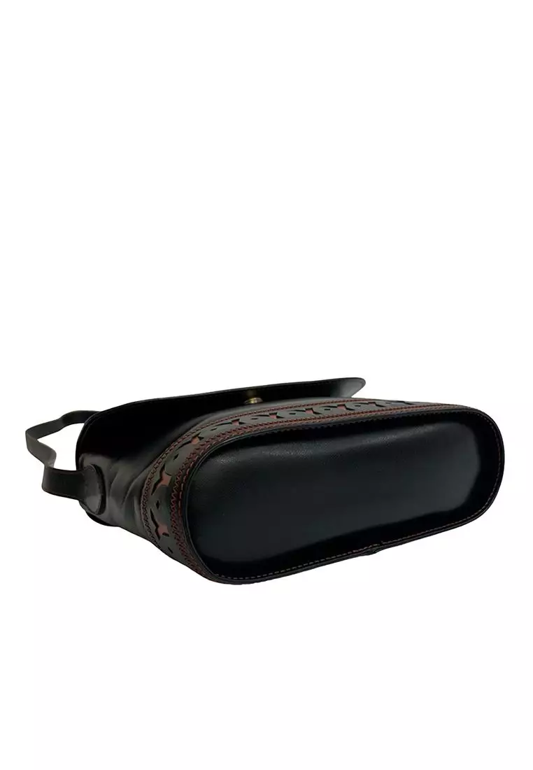 Pre-Loved Saint Laurent Leather Cutout Crossbody