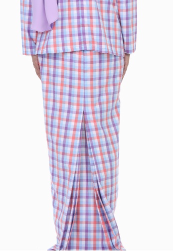 Buy KURUNG MINI – HAJAR from Nazeera in Orange and Blue only 149.9
