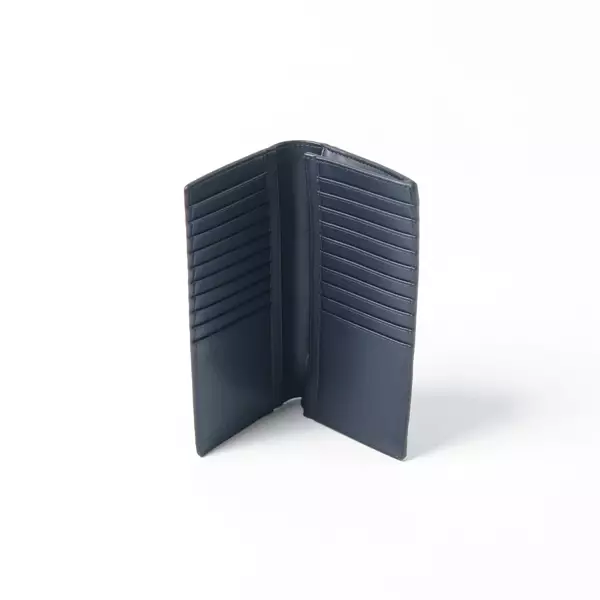 Dompet MICHAEL KORS COOPER MK MONOGRAM DARK BLUE NAVY BIFOLD LONG WALLET 100% ORIGINAL