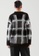 COS black and grey and white and multi Oversized Checked V-Neck Jumper 50AC7AA5329589GS_2