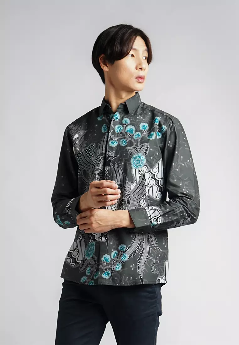 Hadinata Batik Pria Kemeja Panjang Furing Slimfit Kresna Kirana