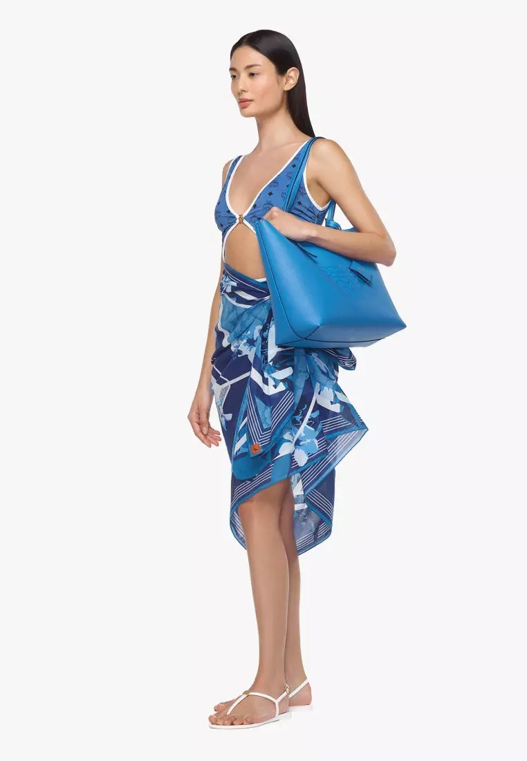 Himmel Shopper in Embossed Logo Leather