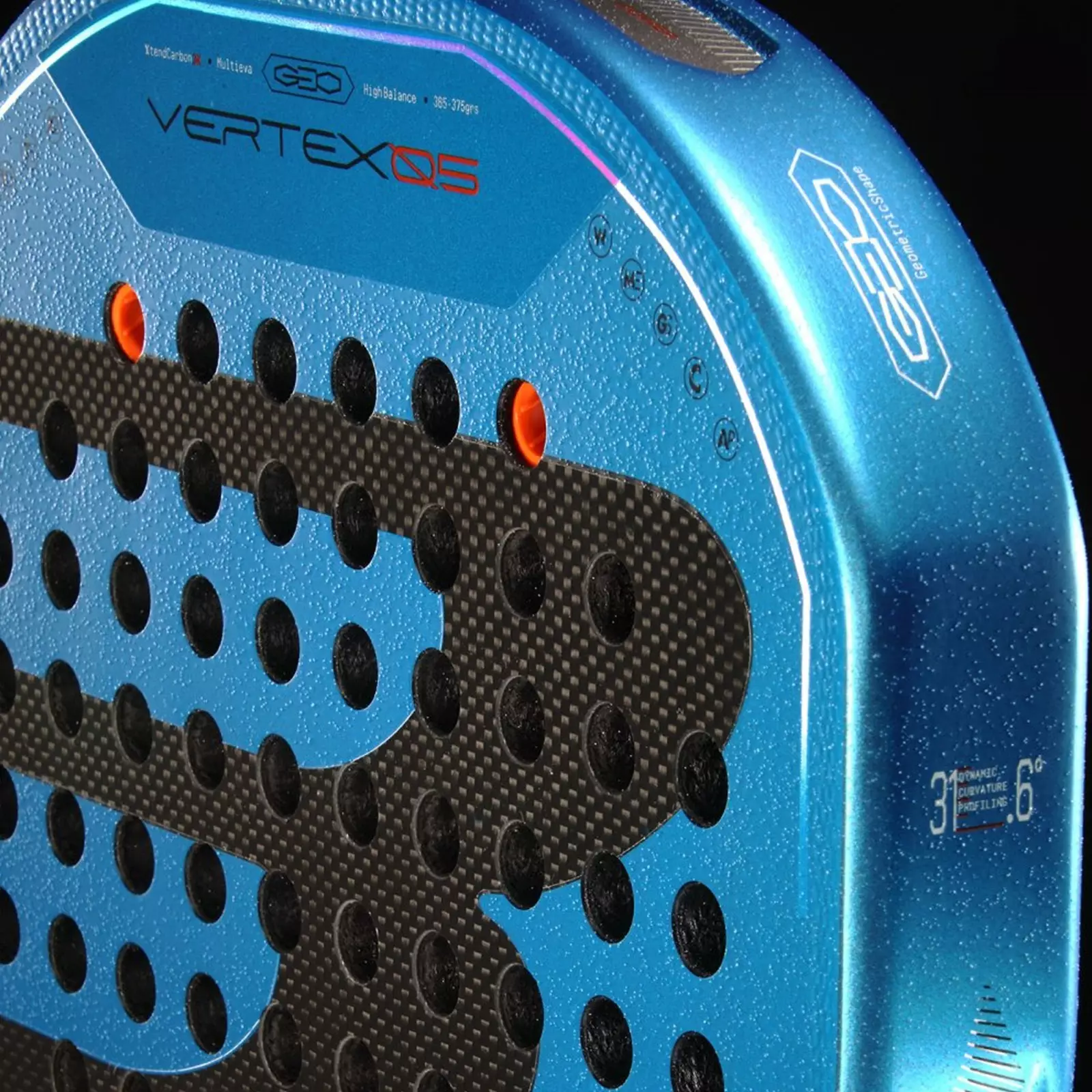 Raket Padel BULLPADEL Vertex 05 Geo 2026 365-375G Blue Black