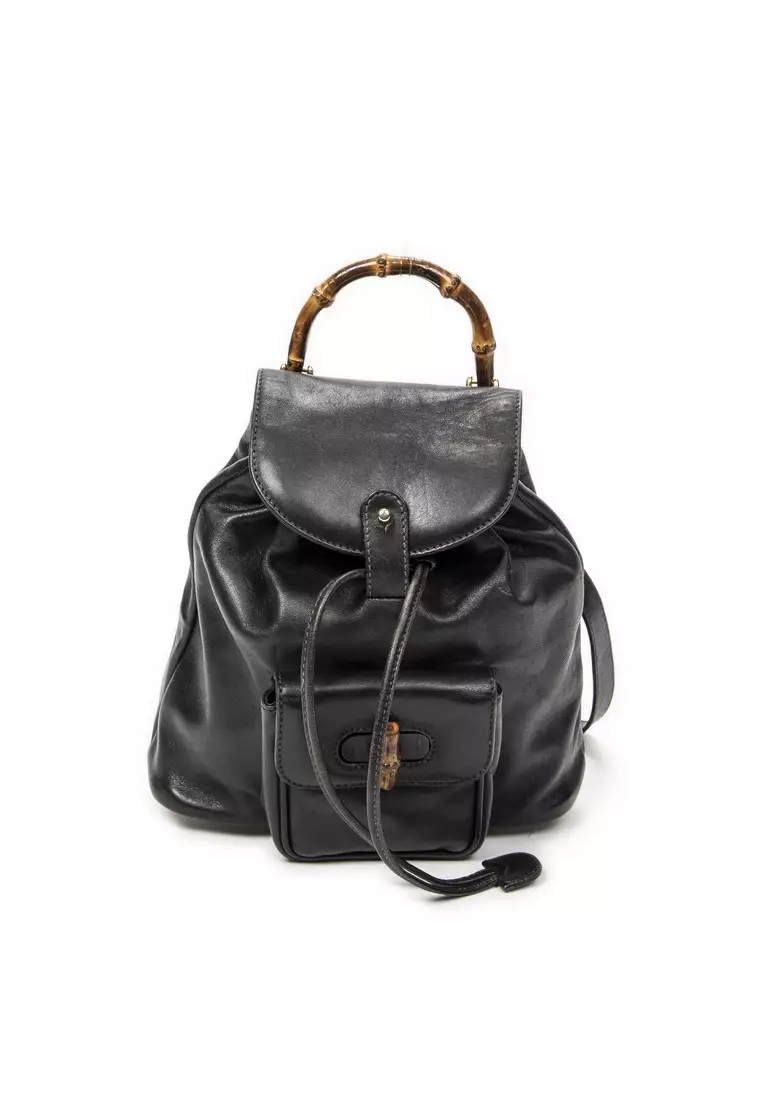 コレクション NOVELTY Gucci Backpack(sale only today) Buy Gucci Pre-Loved Mini Bamboo Backpack 2026 Online | ZALORA