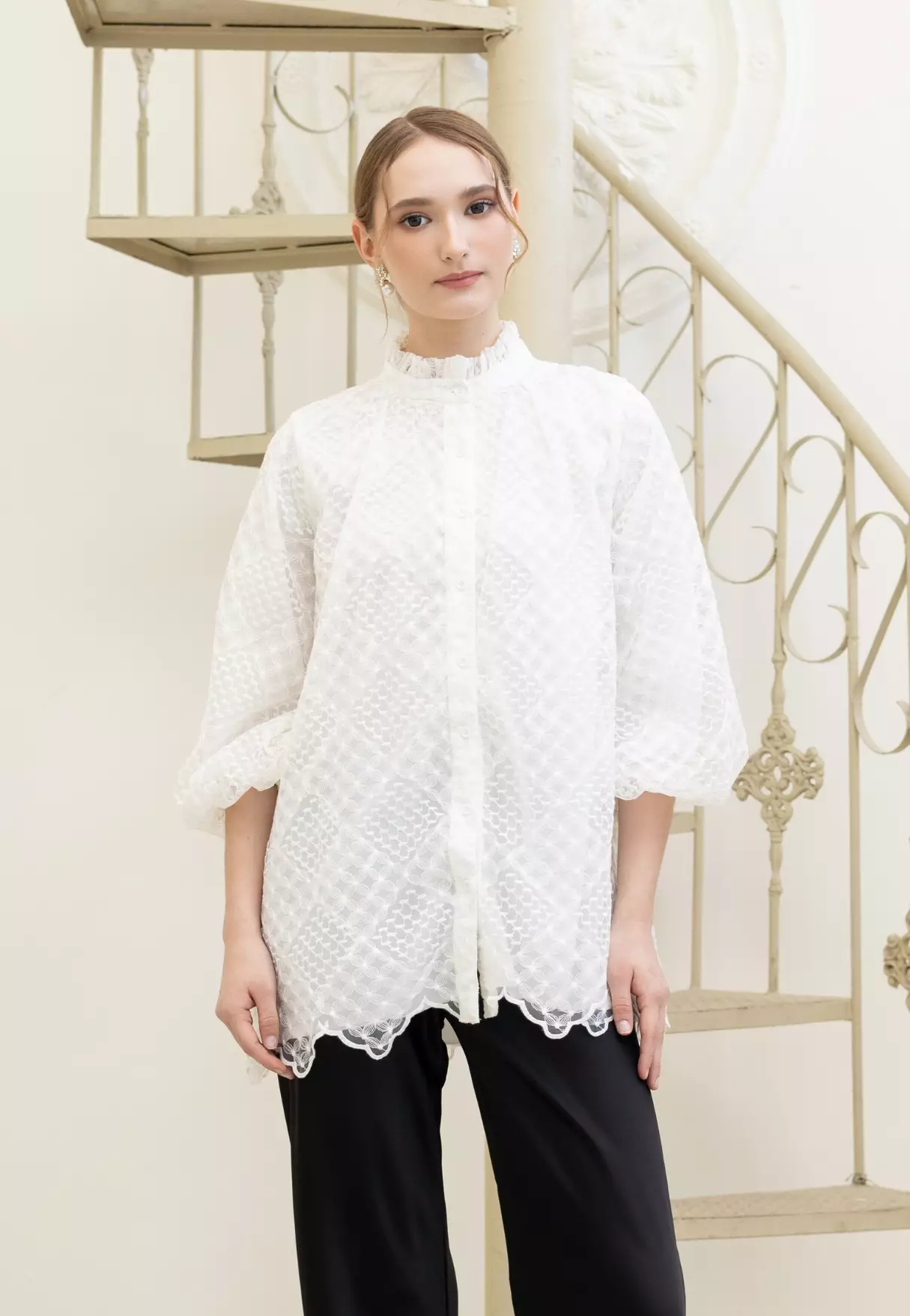Marielle Blouse - Snow