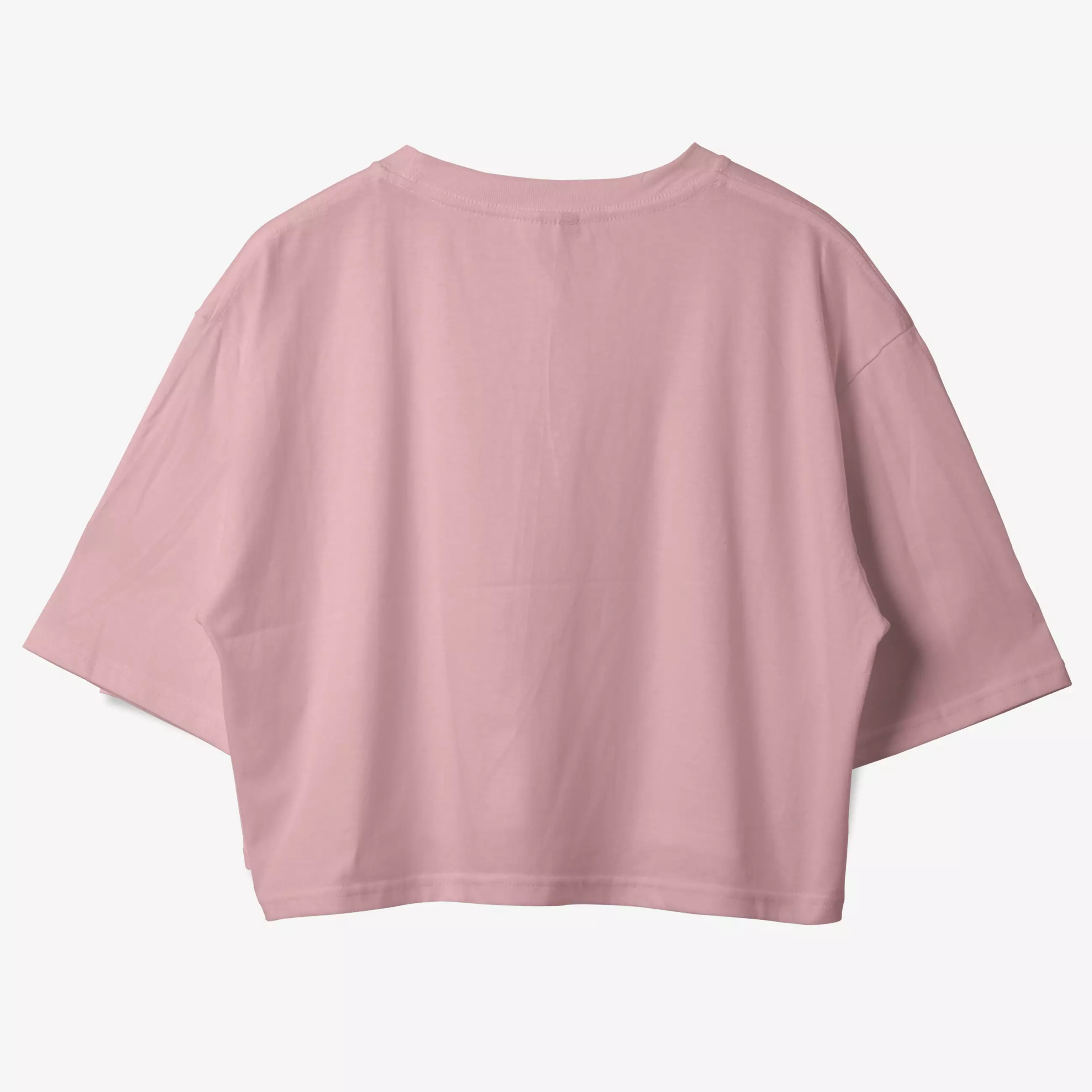 OOTDSUPPLY Croptee Pencil Dusty Pink & Black | Croptee Oversize Wanita CT025