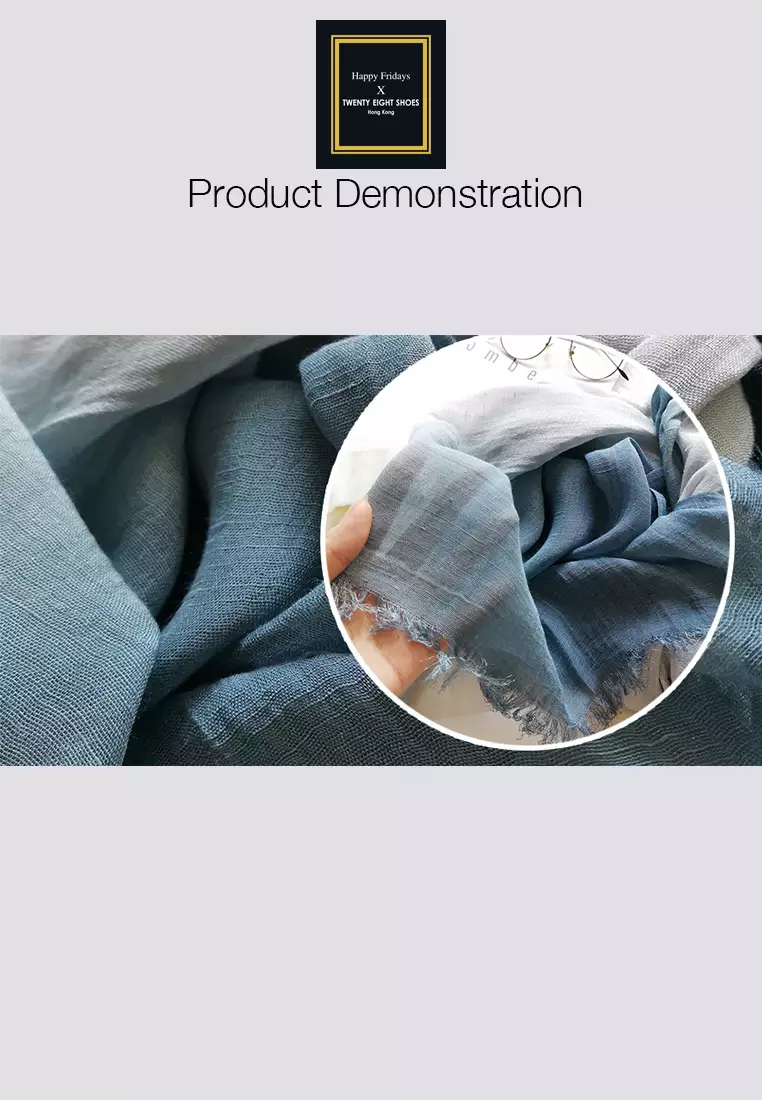 Cotton Yarn Mix Color Tie Dye Scarf JW JS-1100.a