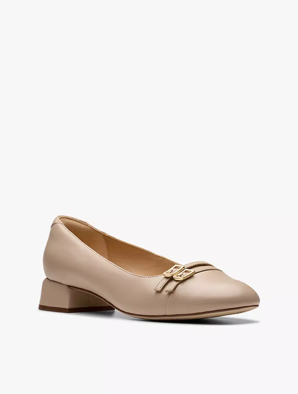 Clarks Daiss30 Court Sand Leather
