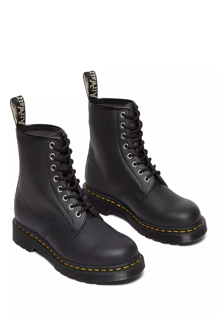 1460 Genix Nappa Leather 8-eye Ankle Lace-Up Boots Black - Women