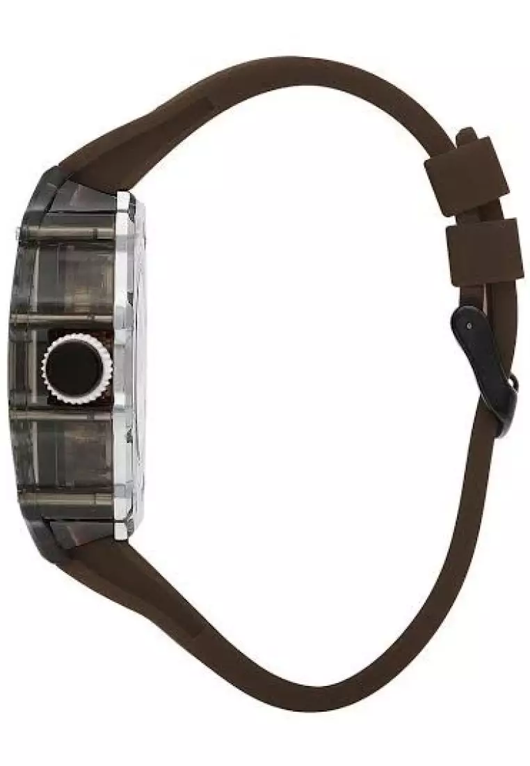 Lee Cooper LC07980.066 Karet Coklat Automatic Cowok