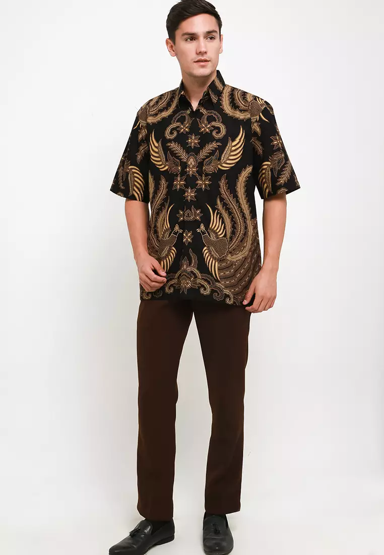 BATIK TALENTA EXCLUSIVE Lengan pendek BLACK A453