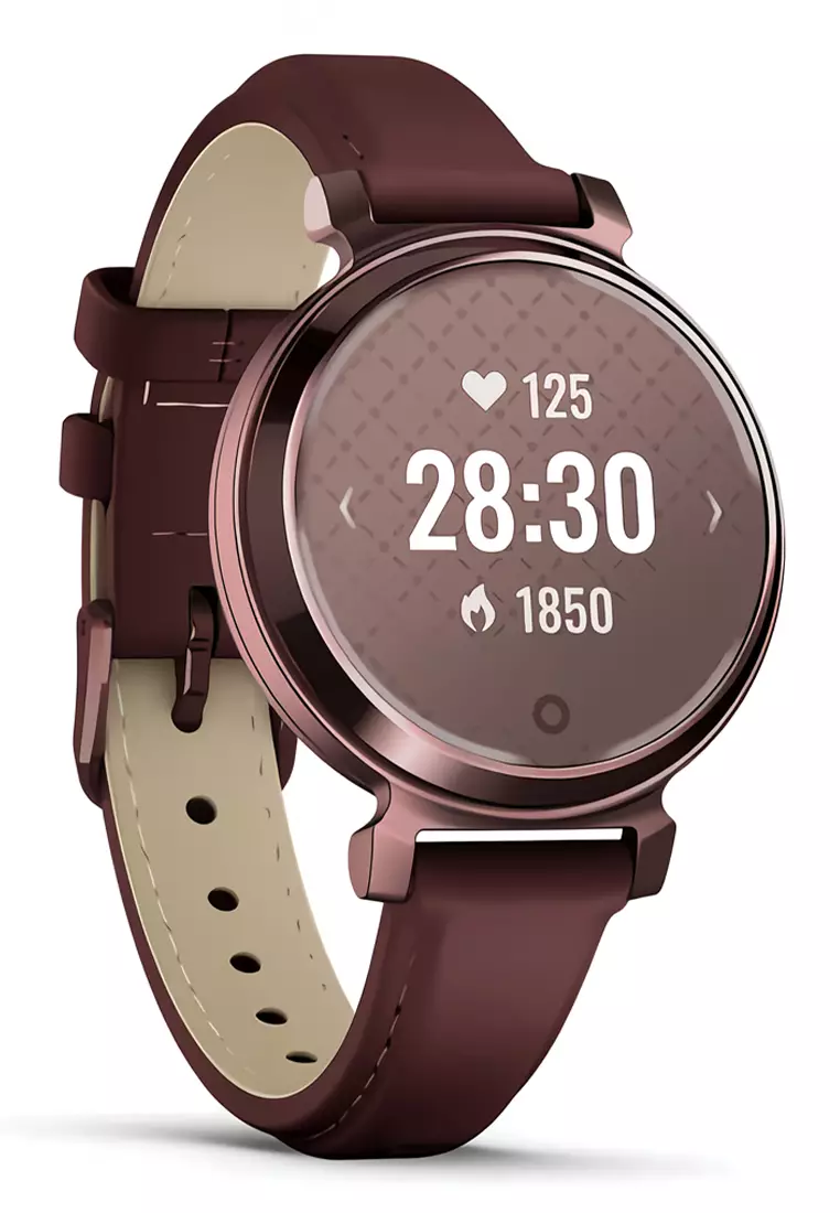 Garmin Lily 2 Classic - Jam Tangan Pintar Wanita - Smart Watch - Dark Bronze with Mulberry - 010-02839-61