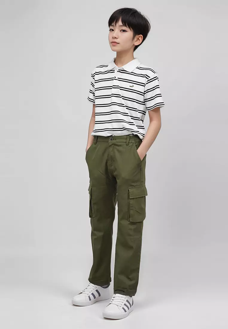 Crocodile KIDS PENE Green - Celana Cargo Anak Junior - Panjang