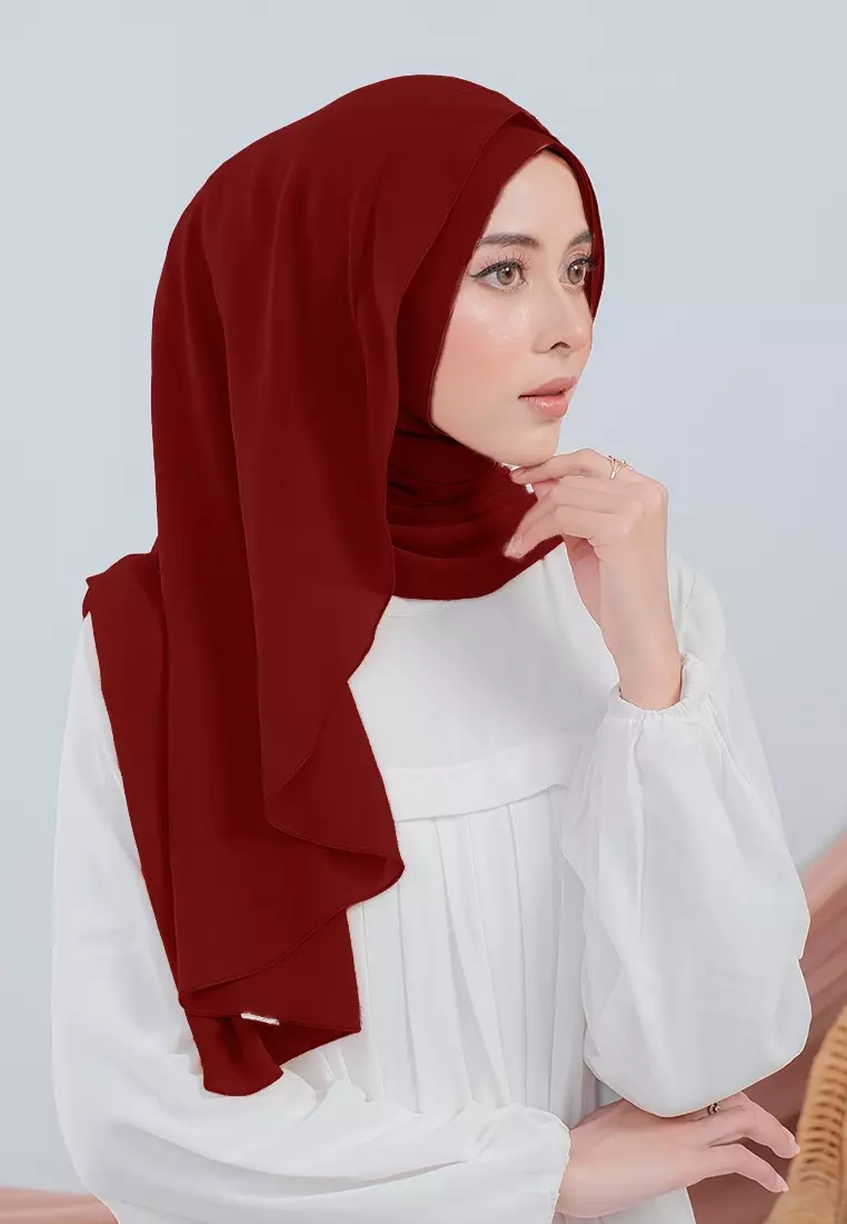 HIJAB INSTAN LUBNA - DEEP MAROON