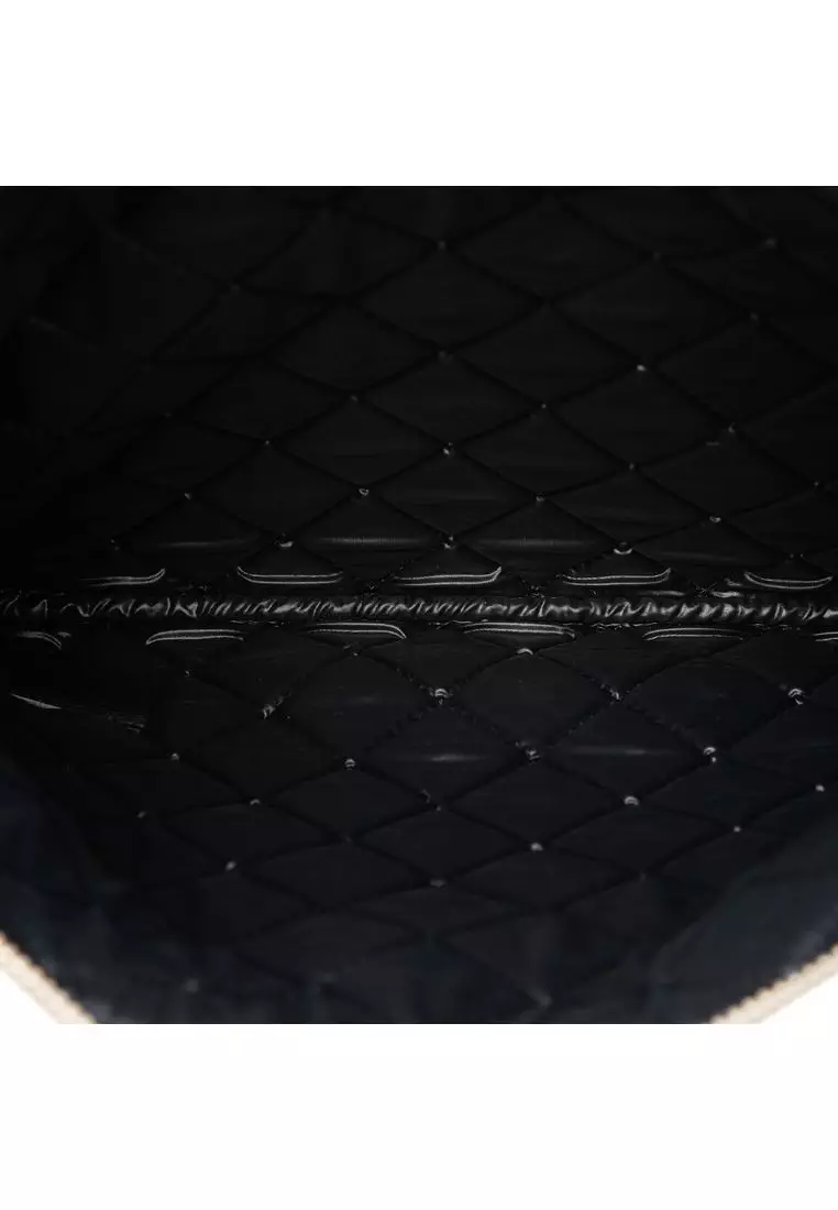 Pre-Loved Chanel Medium Bicolor Goatskin Boy O Case Clutch