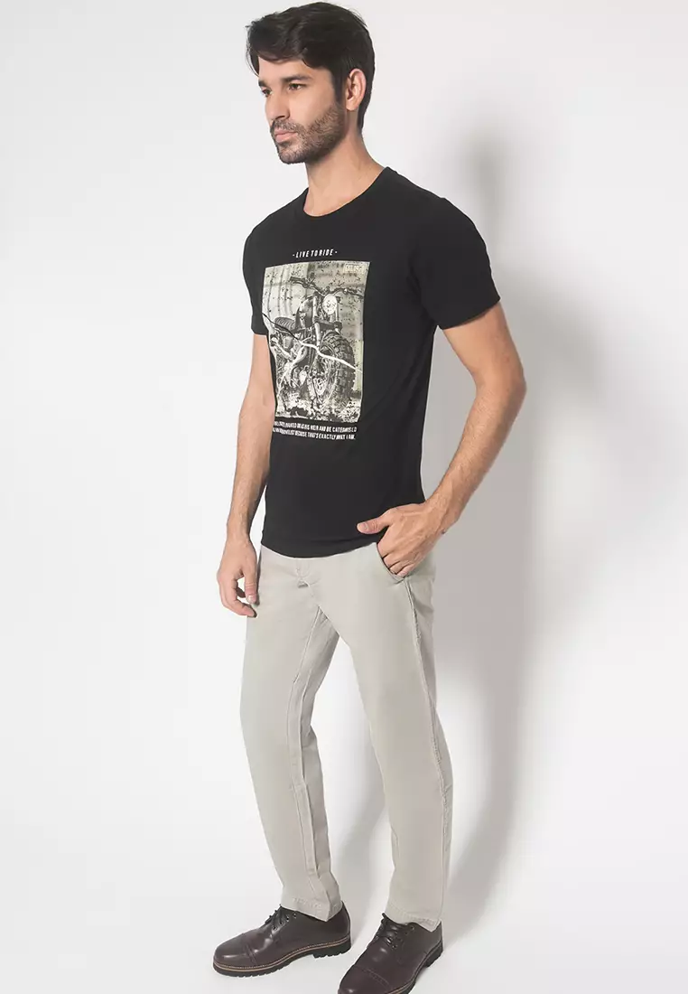 LGS - Celana Chinos Panjang Pria Warna Cream CCT.500.037.001.C