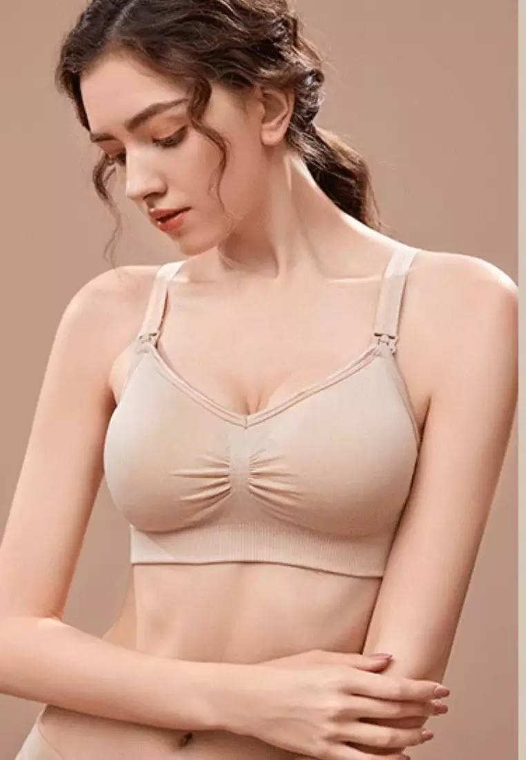 Buy Kiss & Tell 3 Pack Grace Nursing Push Up Maternity Bra in Nude, Grey  and Black 2024 Online