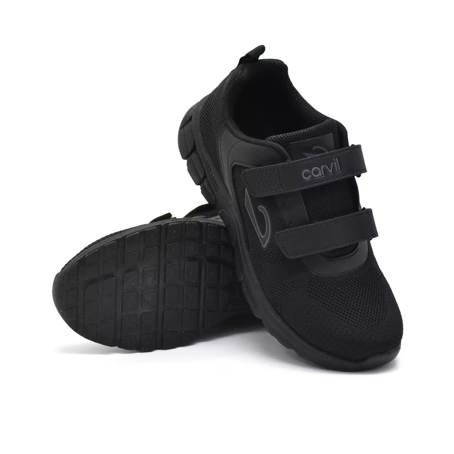 Carvil Sepatu Sekolah Anak Archie-01 LT Black/Black