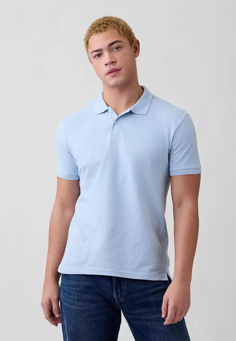 Logo Pique Polo Shirt