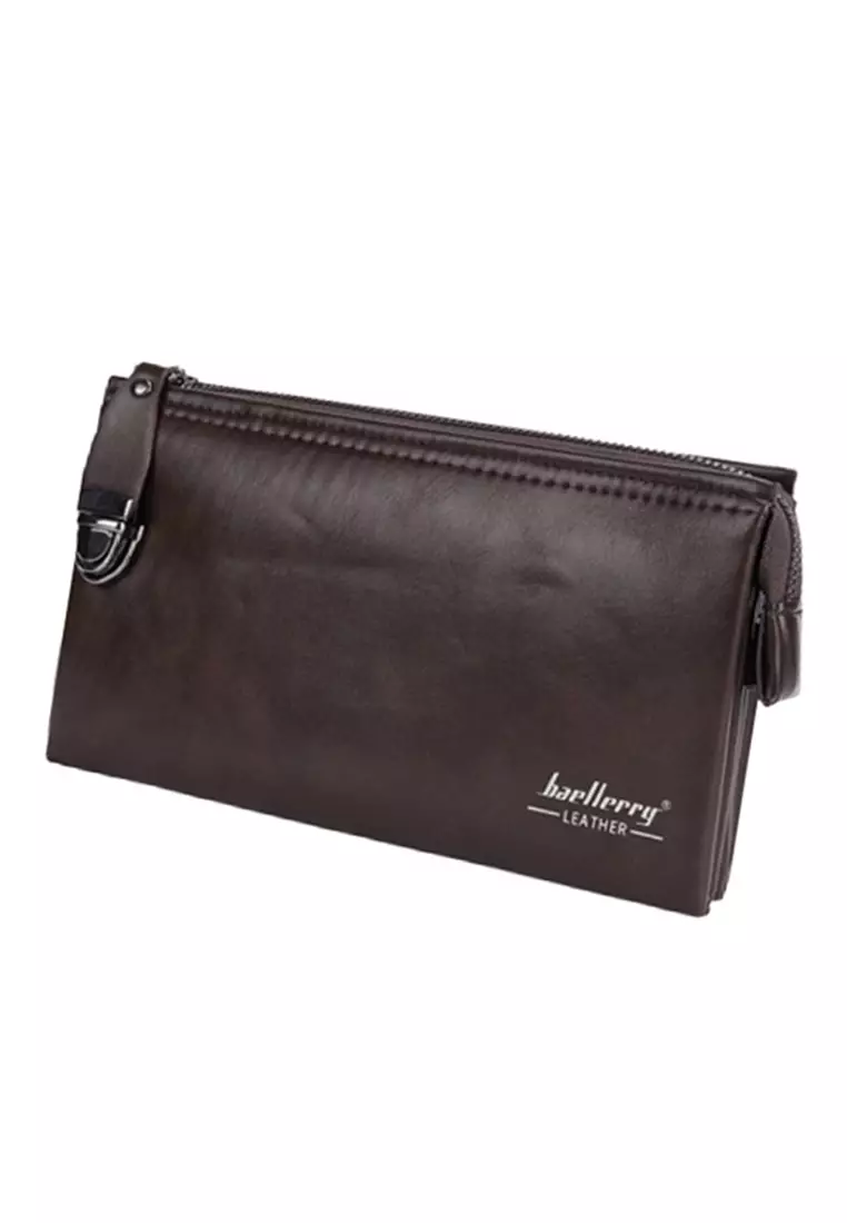 Dompet Pria Panjang Tas Tangan Clutch Bag Bahan Kulit PU Leather Quality Premium ORIGINAL