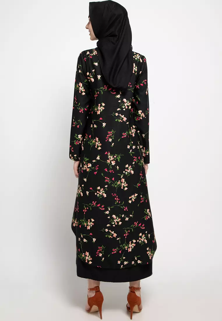 Becca Maxi Dress In Black Print