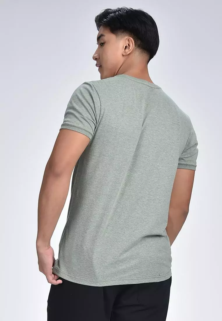 Men's Cuffed Round Neck Shirt