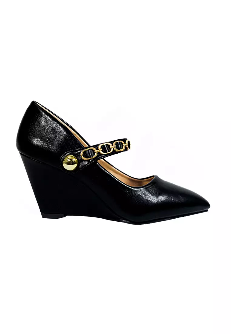 Discount on Mario D' boro Runway  shoes - SKU: Women's Wedge Pumps LY 28302 Black C67