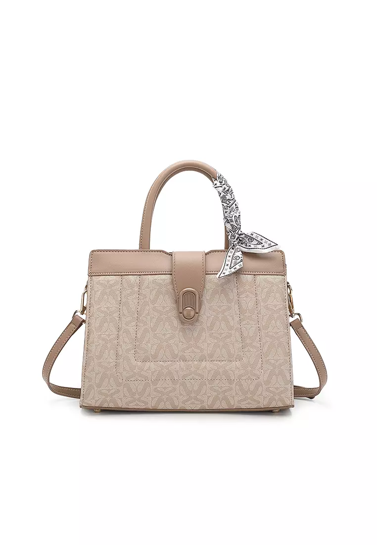 Women's Top Handle Bag / Sling Bag / Crossbody Bag (Tas Selempang / Tas Tangan) - Putih