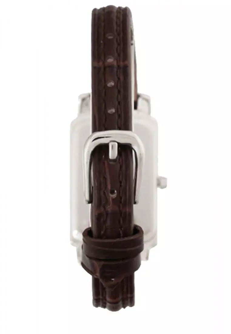 Jam Tangan Wanita Alba Original Garansi Resmi ATCP15 ATCP15X1 Strap Brown Leather