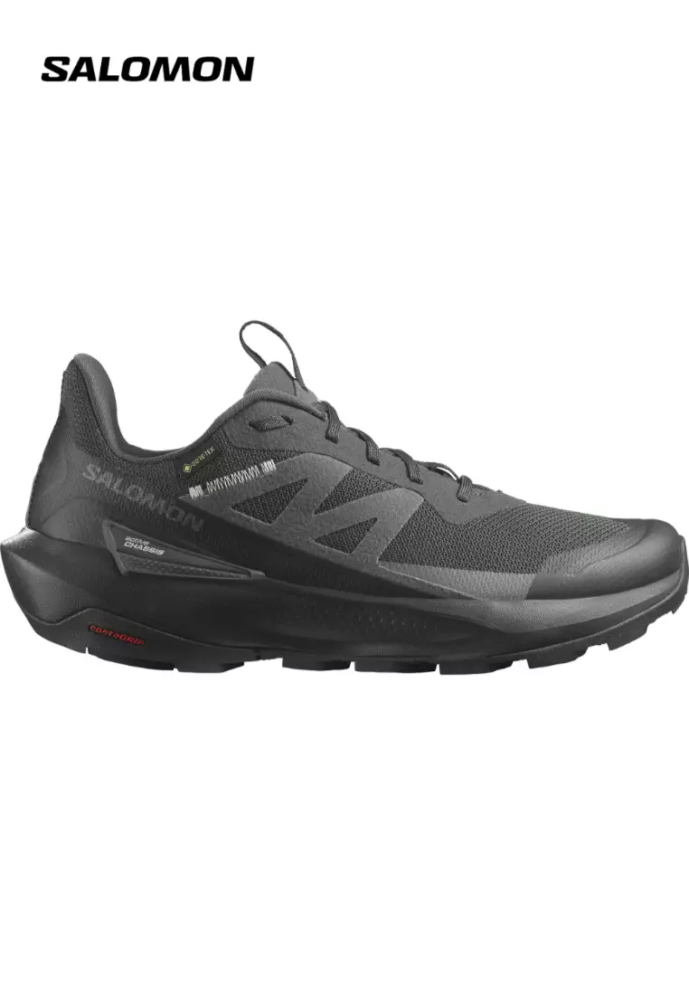 Discount on Salomon  shoes - SKU: ELIXIR ACTIV GTX Men Outdoor Shoes in Phantom / Black / Magnet