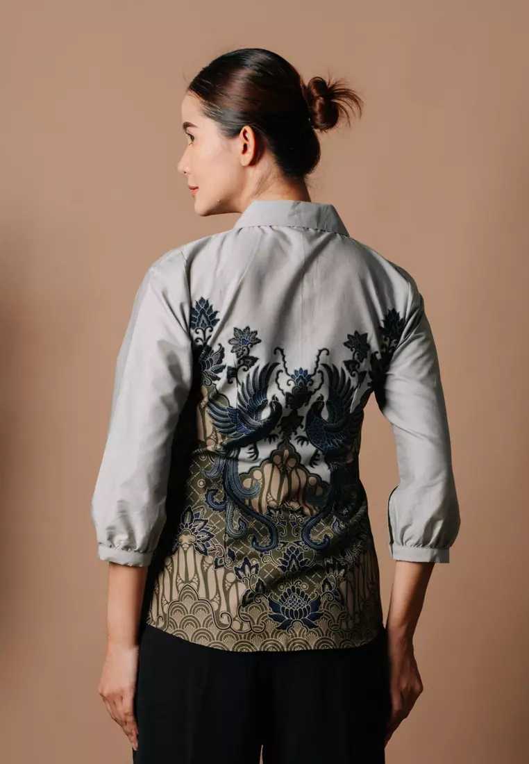 Hadinata Batik Wanita Superfine Blouse Rikha Rakha