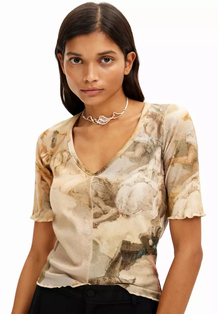 Desigual Woman Renaissance Short-sleeve T-shirt.