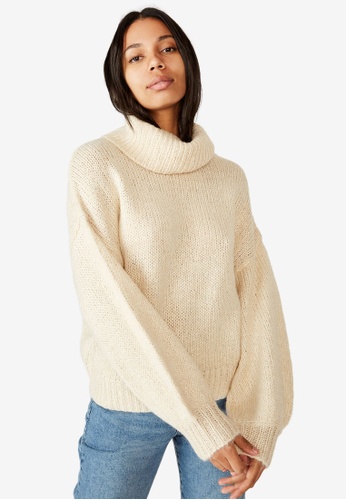 Buy Cotton On Roll Neck Pullover Sweater Online Zalora Singapore