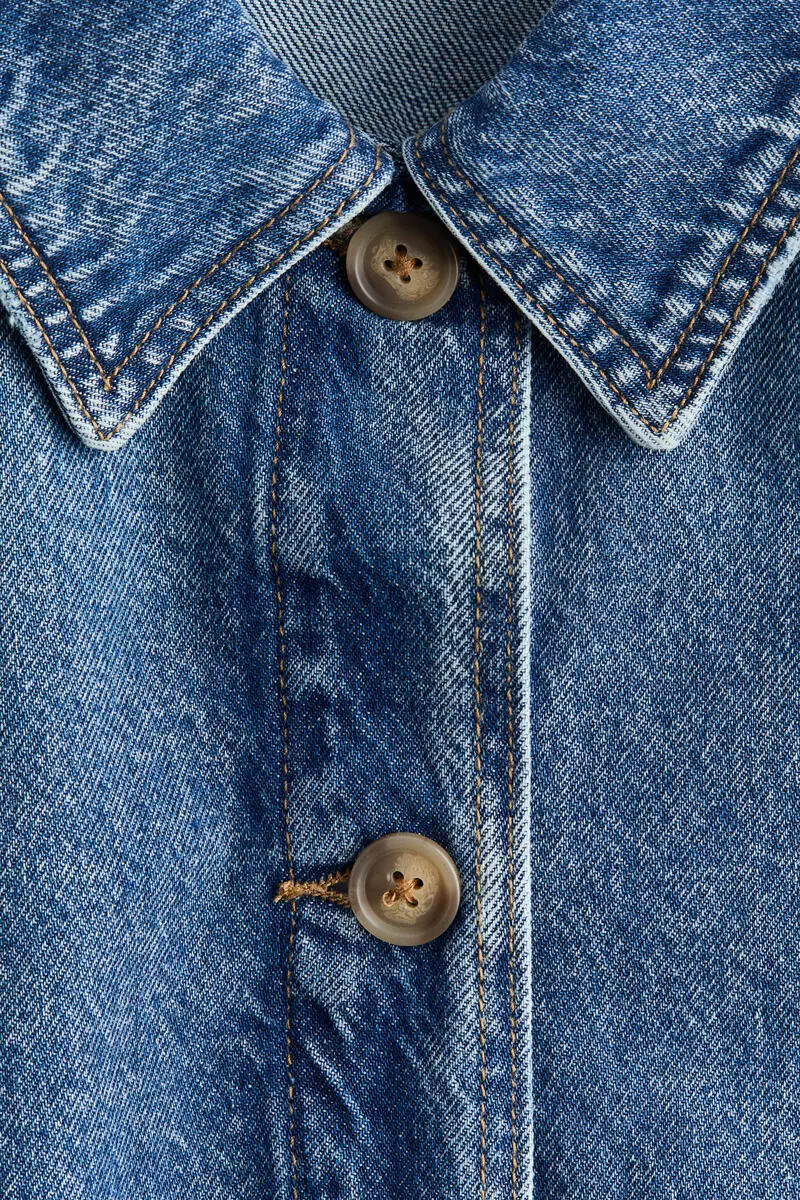 Denim shacket