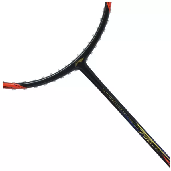 Li-Ning Badminton Racket Windstorm Nano 790 Lite Charcoal/Blue - AYPQ034-4 Lite FREE Cover Kain