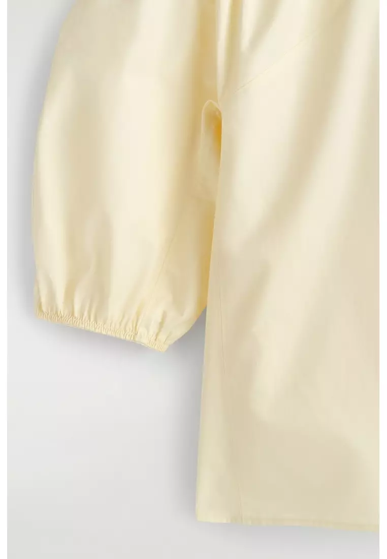 GATHERED PUFF-SLEEVE BLOUSE