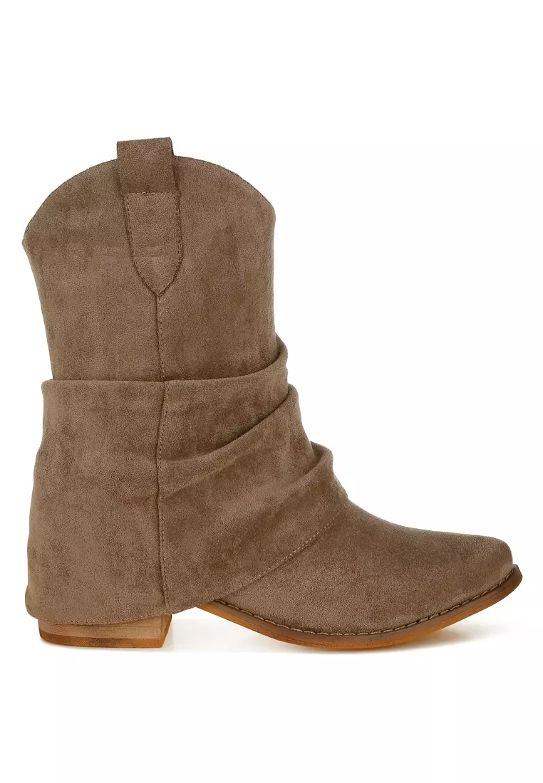 Discount on Rag & CO.  shoes - SKU: Slouchy Calf Boots in Taupe