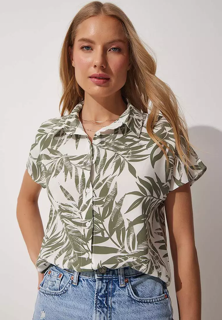 Floral Print Short Sleeve Shirt