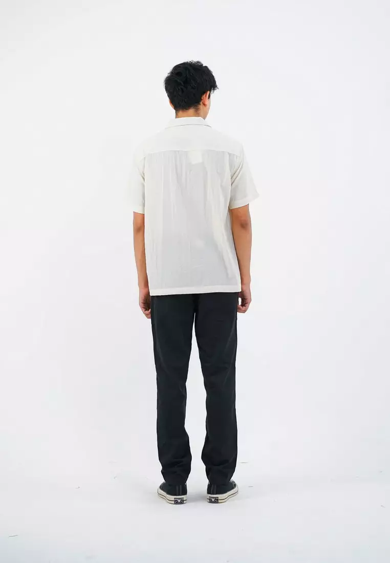 3Second Men's Shirt Short Sleeve Regular Fit Rayon Calle OL-C170225