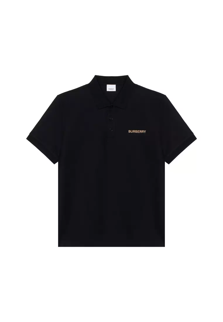 Buy BURBERRY Men's Short Sleeved POLO in Black 80844361 2026
