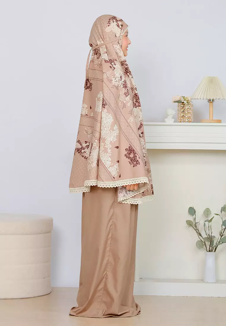 Cotton Bee - Mukena Motif Ananta Sarimbit Prayer Set 2in1 Remaja