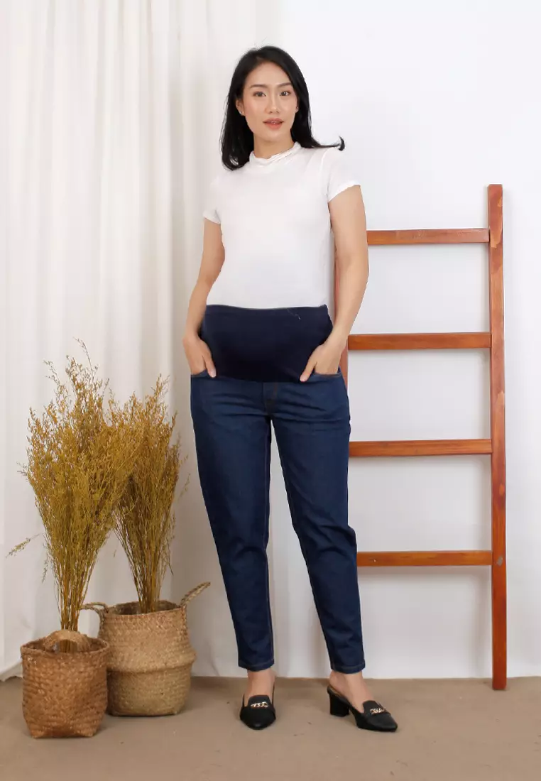 Boyfriend Fit Maternity Pants