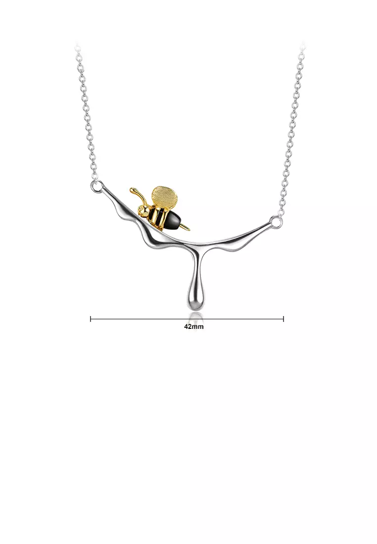 Buy Glamorousky 925 Sterling Silver Fashion Cute Bee Water Drop