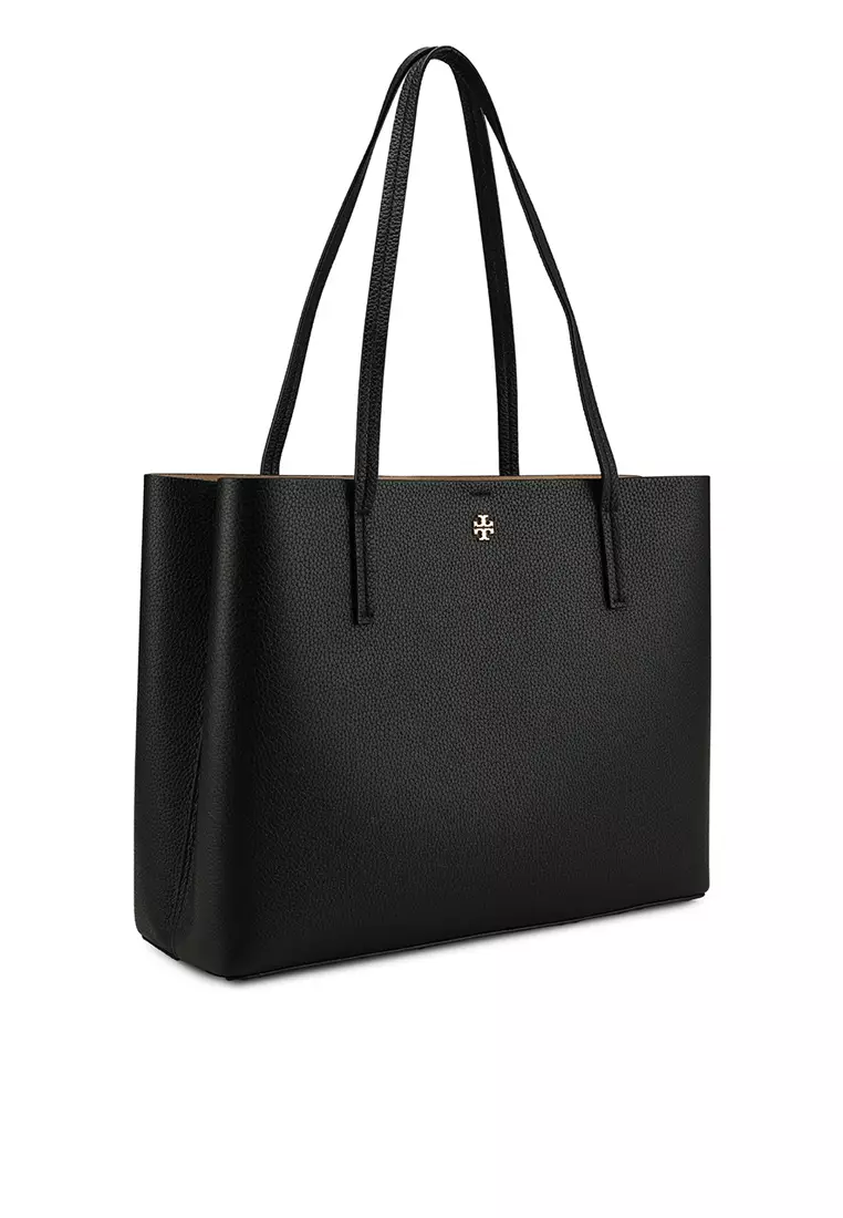 Tory burch black tote sale