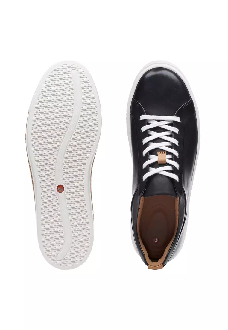 Womens Un Maui Lace Trainers - Black Leather